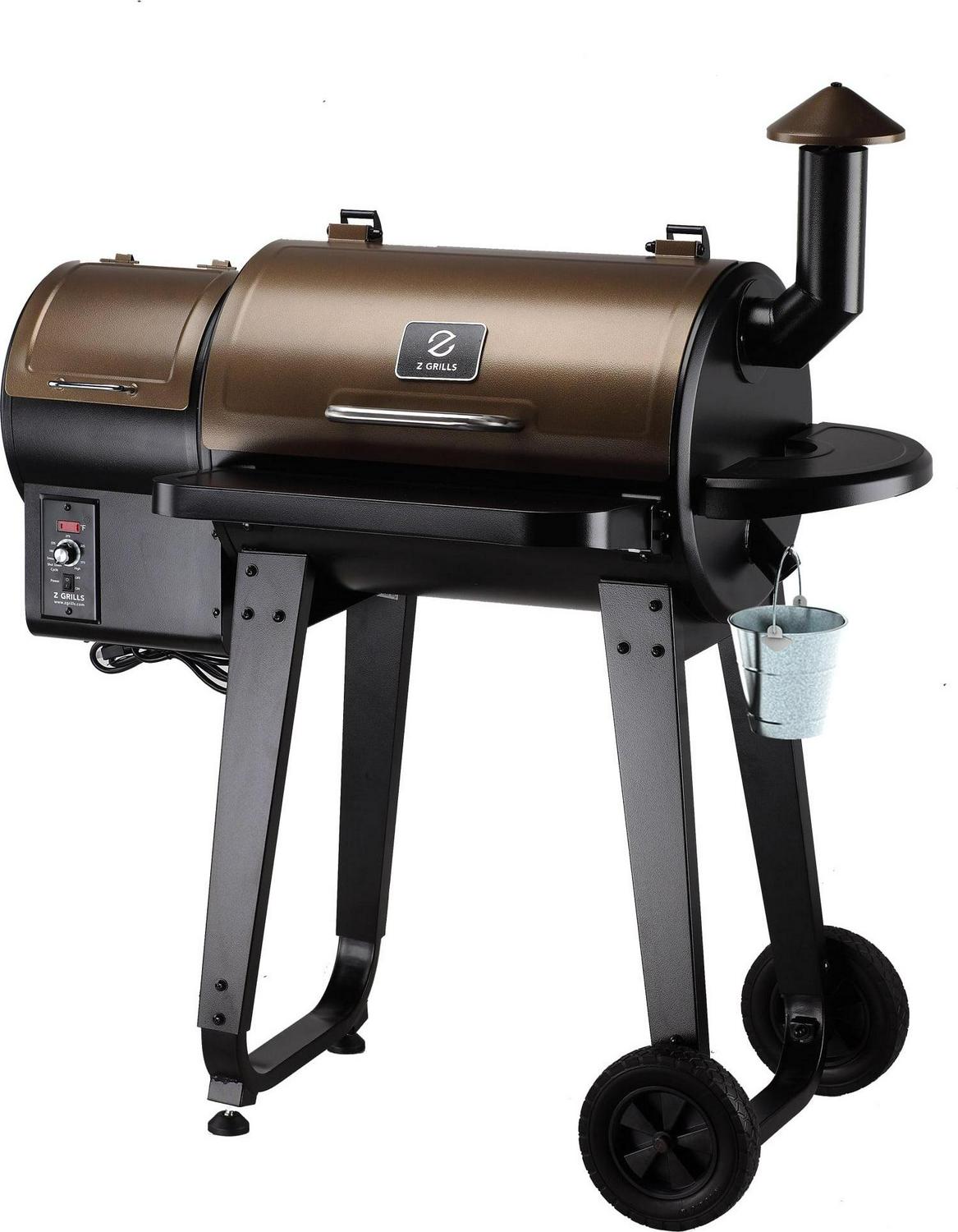 Z Grills ZPG-450A Wood Pellet Grill & Smoker Upgrade 8 in 1 BBQ with Cover Included Bronze 459 sq. in. - Image 14