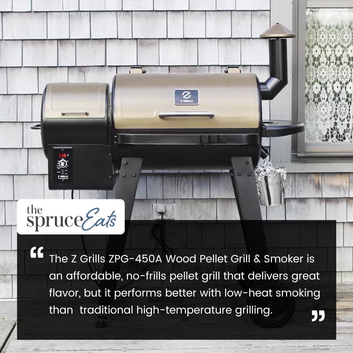 Z Grills ZPG-450A Wood Pellet Grill & Smoker Upgrade 8 in 1 BBQ with Cover Included Bronze 459 sq. in. - Image 13