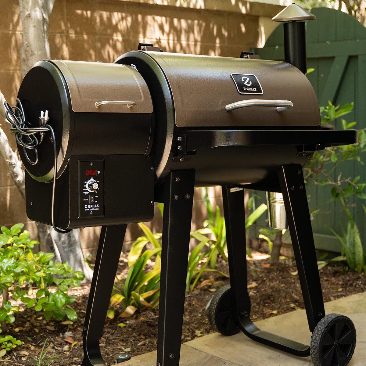 Z Grills ZPG-450A Wood Pellet Grill & Smoker Upgrade 8 in 1 BBQ with Cover Included Bronze 459 sq. in. - Image 6