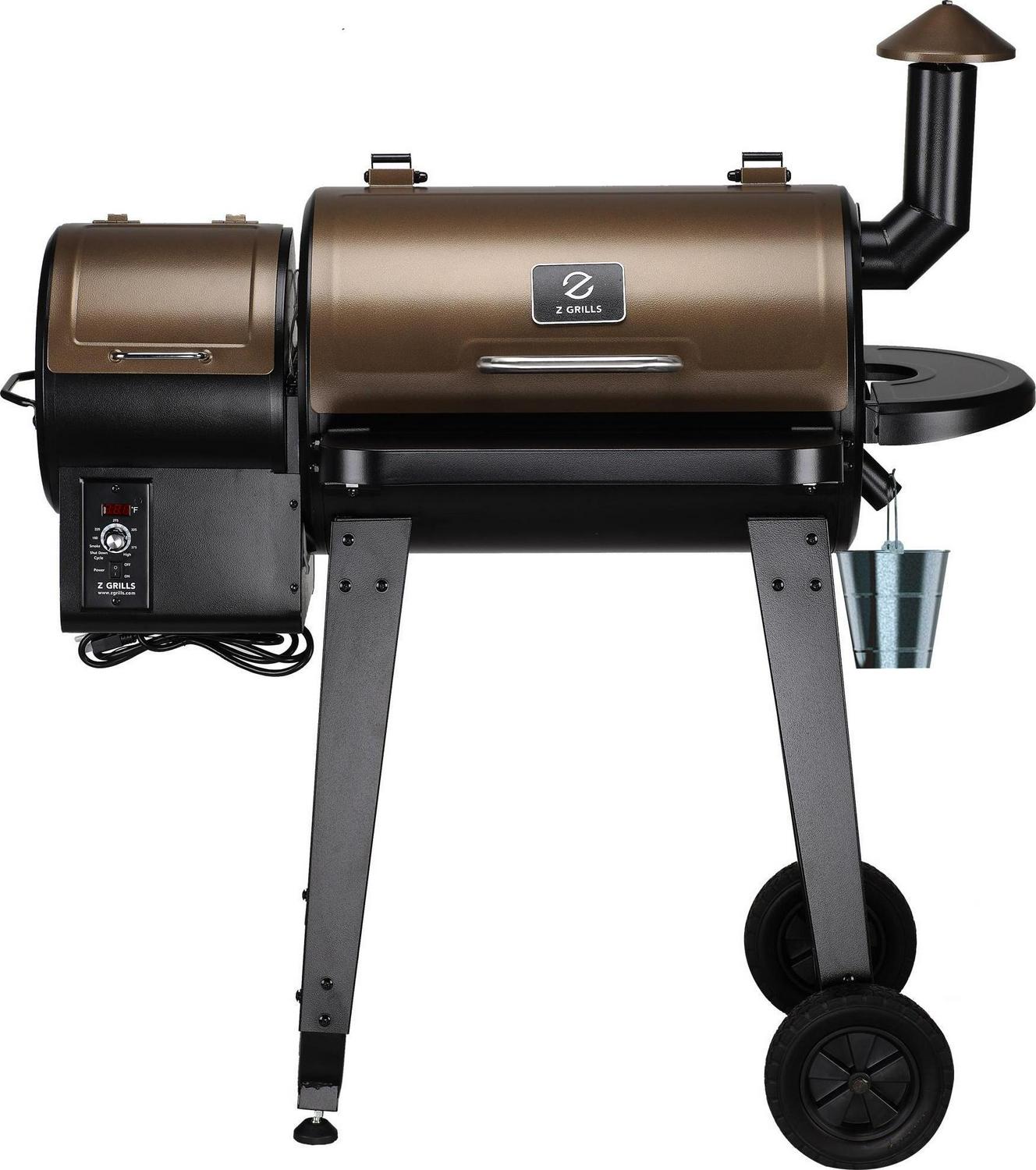 Z Grills ZPG-450A Wood Pellet Grill & Smoker Upgrade 8 in 1 BBQ with Cover Included Bronze 459 sq. in. - Image 12
