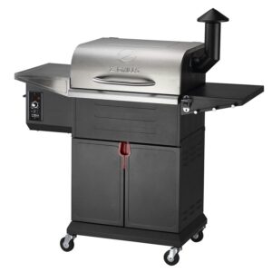 Z Grills 572 sq.in. Pellet Grill with Direct Flame Access, Stainless Steel Construction for Outdoor