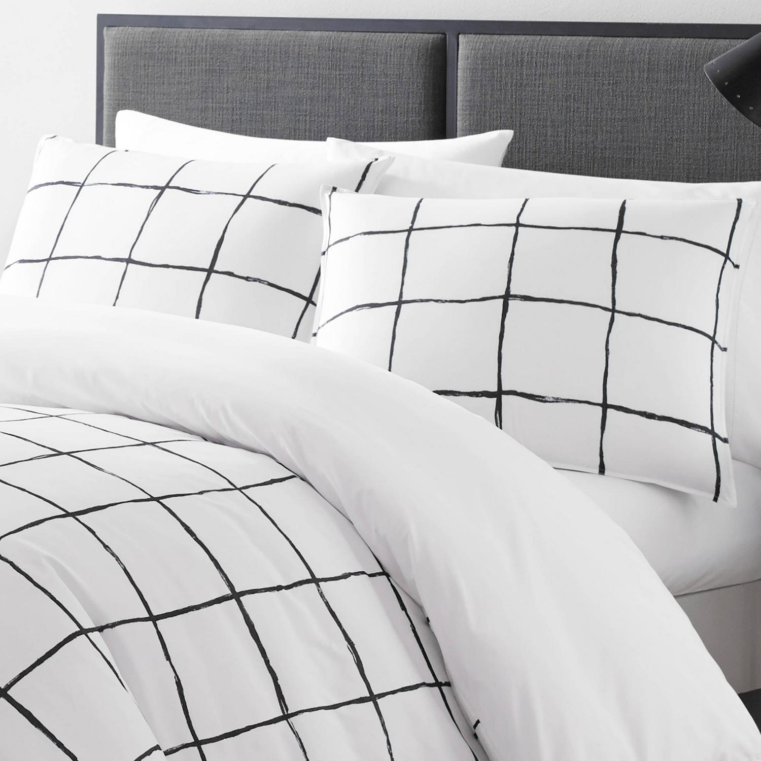 City Scene Zander White Comforter Set, Full/Queen - Image 7