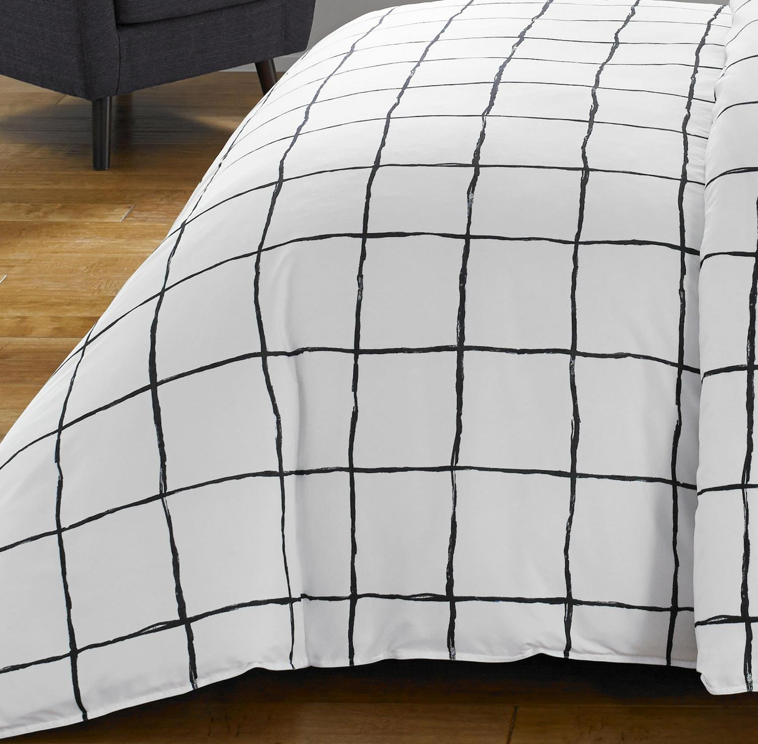 City Scene Zander White Comforter Set, Full/Queen - Image 10