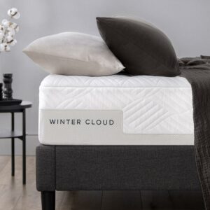 Zinus 12  Winter Cloud Memory Foam Mattress, Made of US Foam and Global Materials, Adult, Full