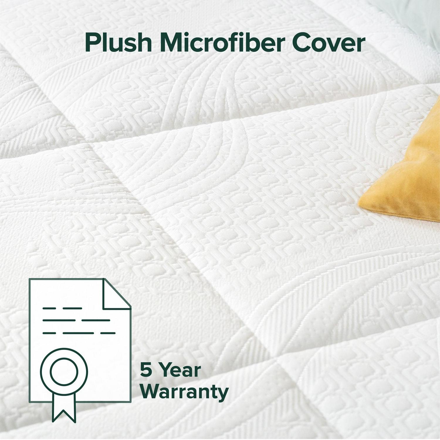 Zinus 4" Green Tea Pressure Relief Memory Foam Mattress Topper, Queen - Image 5