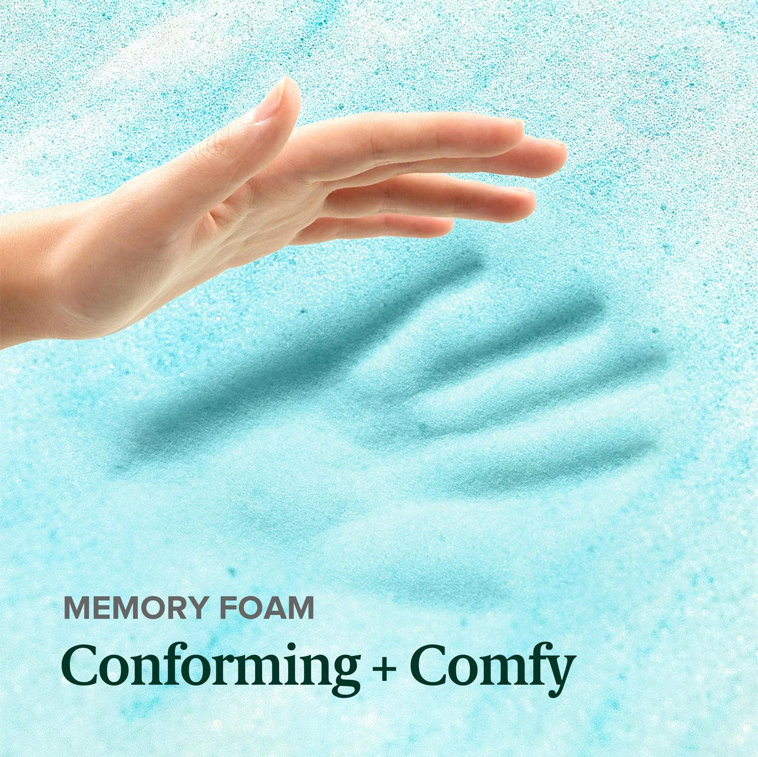 Zinus 4" Swirl Gel Cooling Memory Foam Mattress Topper, Queen - Image 4