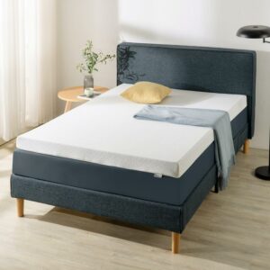 Zinus 4” Memory Foam 7-Zone Cooling Gel Mattress Topper, Full