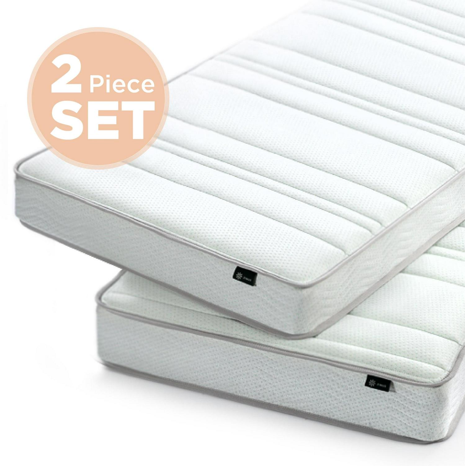 Zinus 6" Foam and Spring Twin Mattress 2 Piece Set for Bunk Beds - Image 2