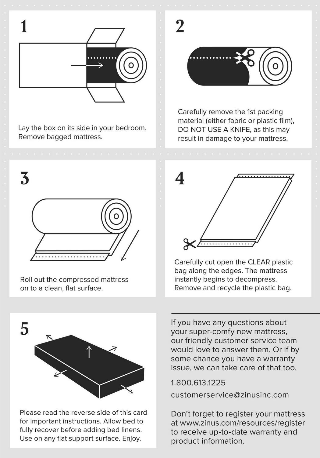 10" Hybrid of Comfort Foam and Pocket Spring Mattress, Full - Image 5