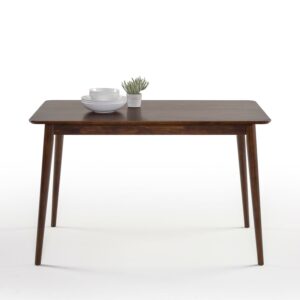 Zinus Jen 47" Indoor Wood Dining Table, Espresso