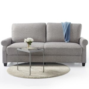 Zinus 78" Josh Upholstered Sofa Couch, Soft Grey