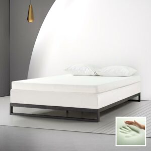 Zinus Spa Sensations Dual-Layer 4" Memory Foam Mattress Topper, Queen