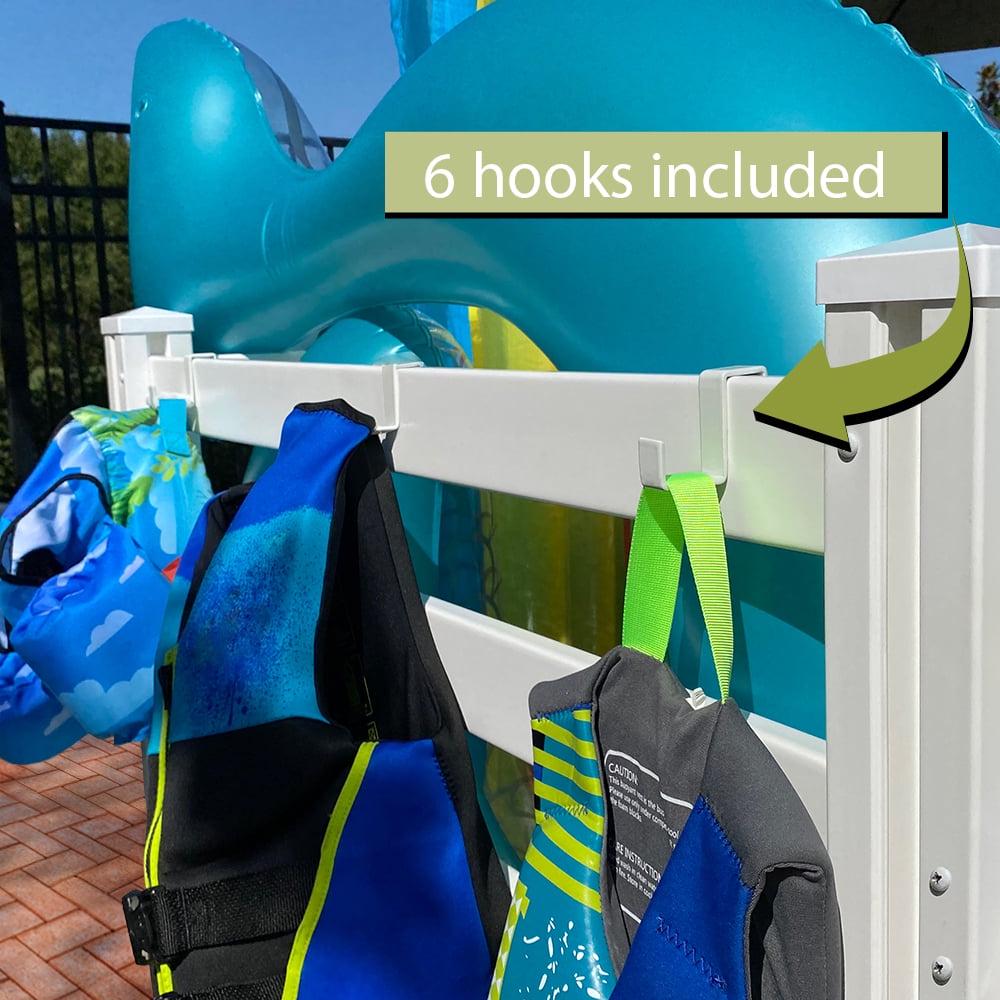 38in H x 64in W x 36in L (1 Unit) Freestanding Zippity Pool Float Storage Organizer, Vinyl Pool Equipment Enclosure for Outdoor Toy Storage, Outdoor Storage Box & Pool Deck Caddy w/ Dividers, ZP19061 - Image 4