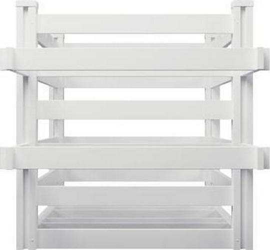 38in H x 64in W x 36in L (1 Unit) Freestanding Zippity Pool Float Storage Organizer, Vinyl Pool Equipment Enclosure for Outdoor Toy Storage, Outdoor Storage Box & Pool Deck Caddy w/ Dividers, ZP19061 - Image 8