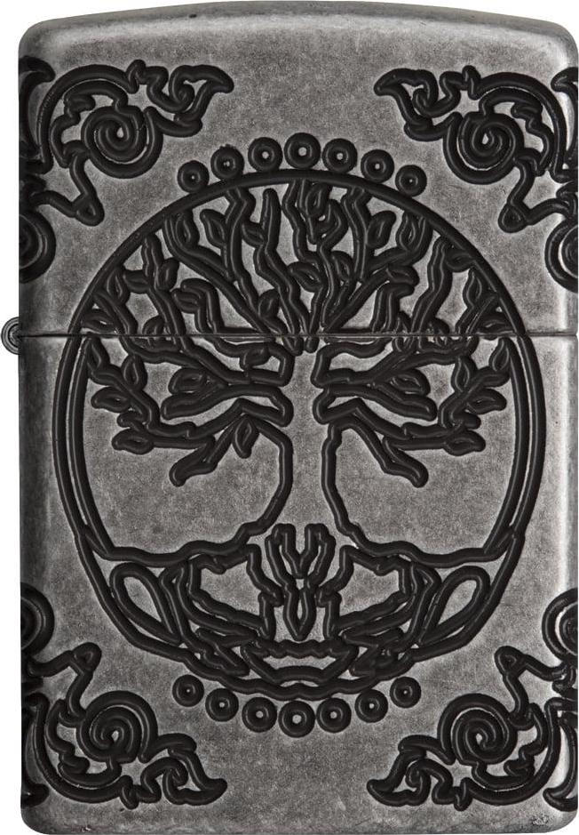 Zippo Armor Tree of Life Design Windproof Pocket Lighter - Image 2