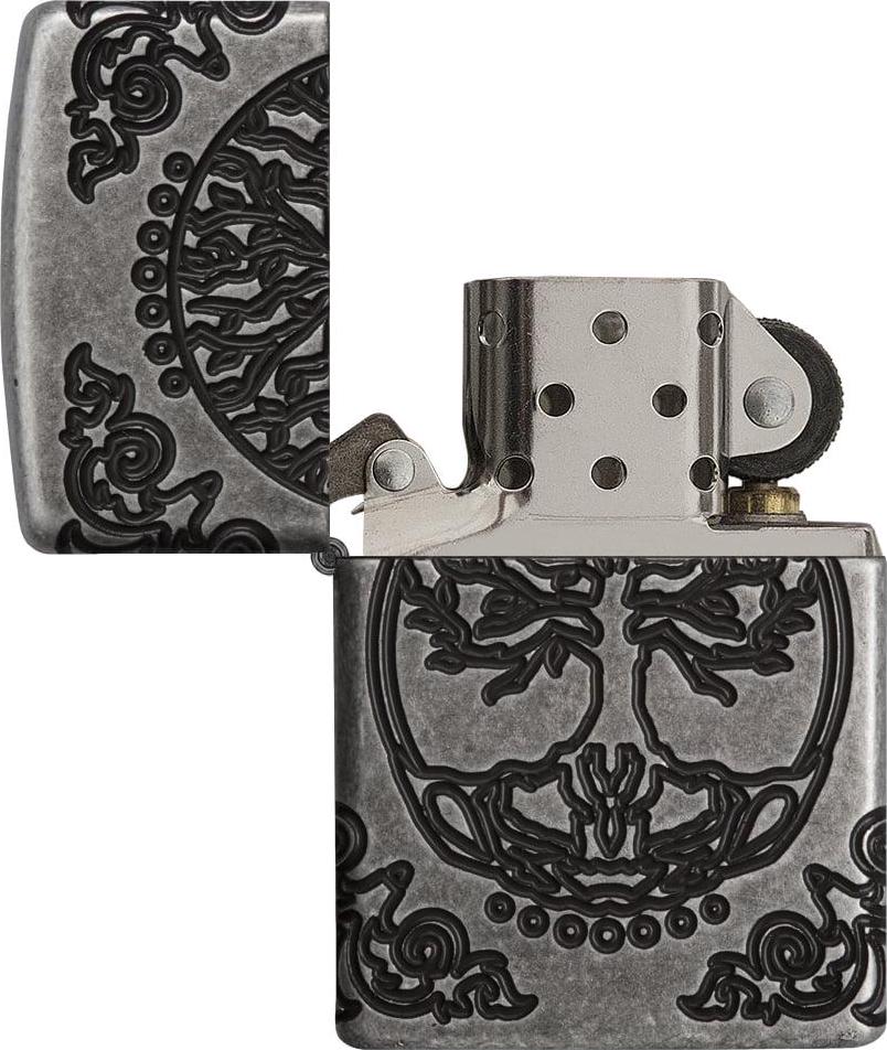 Zippo Armor Tree of Life Design Windproof Pocket Lighter - Image 5