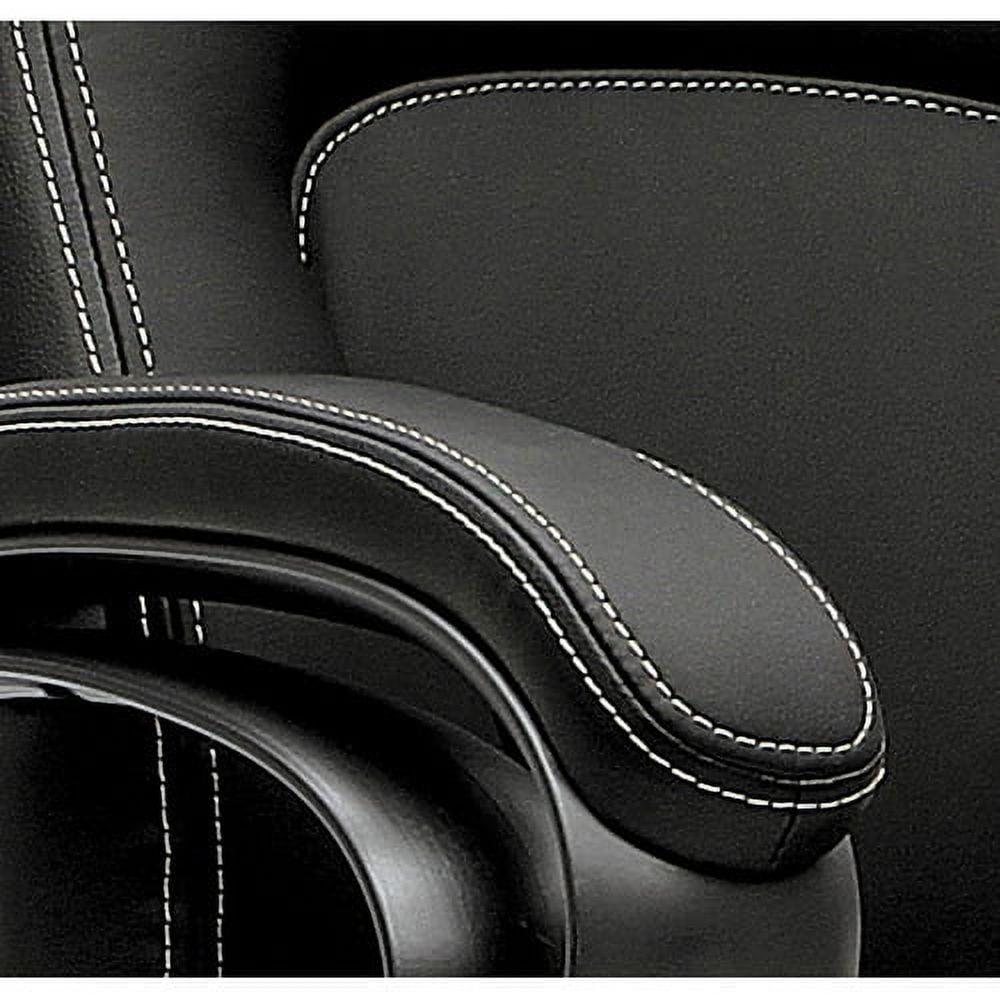 basyx VL402 Series Executive High-Back Chair, Brown Vinyl - Image 2