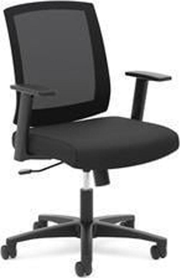 basyx VL511 Mesh Mid-Back Task Chair with Arms, Black - Image 10