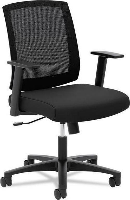 basyx VL511 Mesh Mid-Back Task Chair with Arms, Black - Image 8