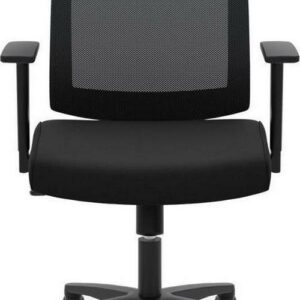 basyx VL511 Mesh Mid-Back Task Chair with Arms, Black
