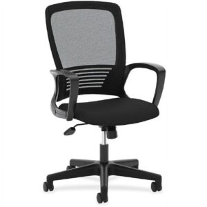 basyx VL525 Mesh High-Back Task Chair, Black