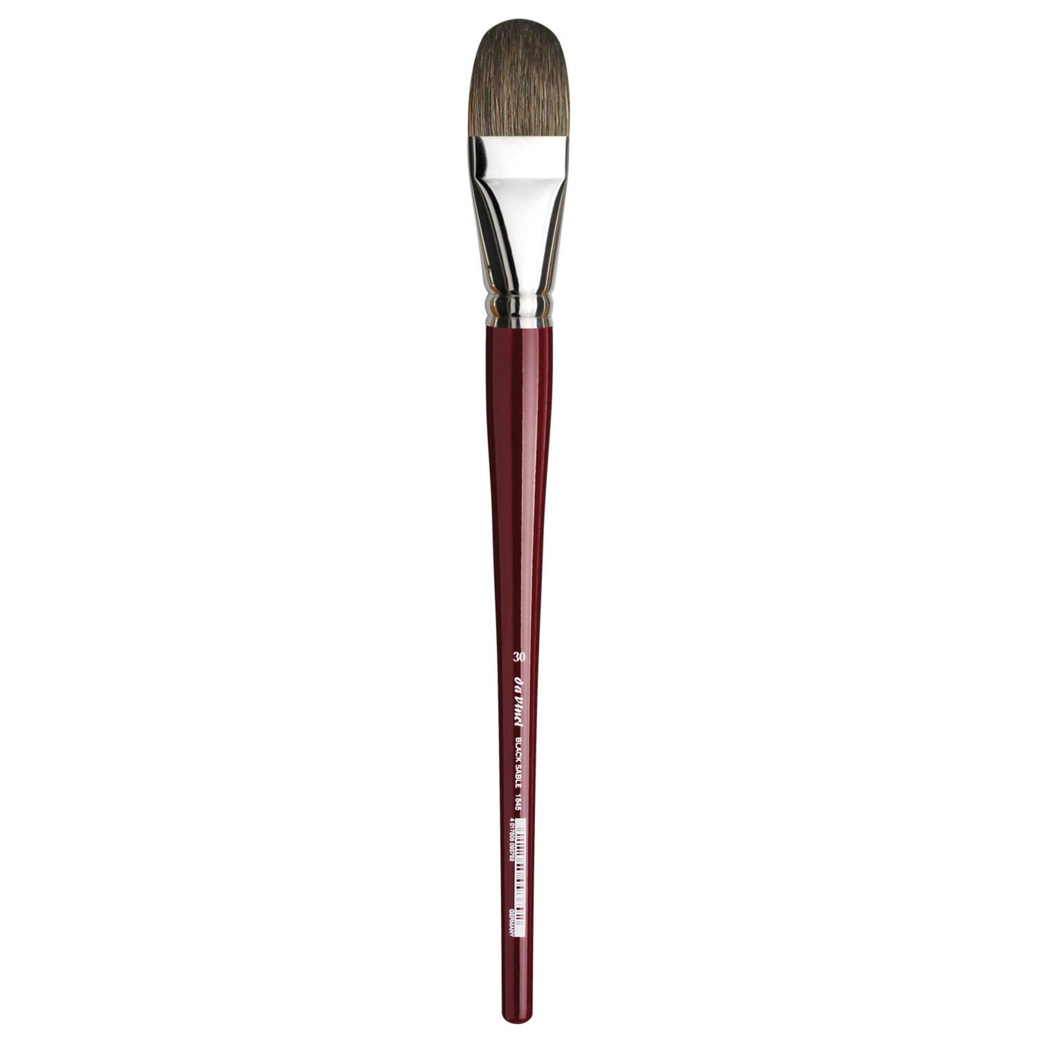 da Vinci Brush Black Sable Oil Brush, Filbert, 30
