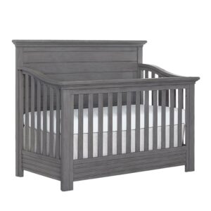 evolur Waverly 5-in-1 Full Panel Convertible Crib, Rustic Grey