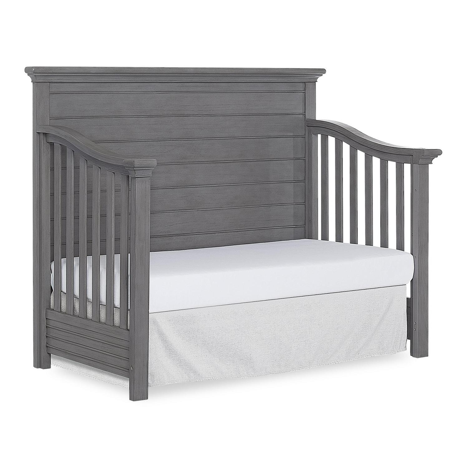 evolur Waverly 5-in-1 Full Panel Convertible Crib, Rustic Grey - Image 20