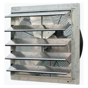 New Upgraded iLIVING 20 Inch Variable Speed Shutter Exhaust Fan, Wall-Mounted, Includes Power Cord