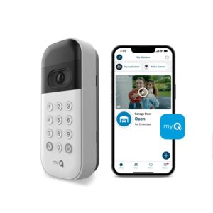 myQ Smart Garage Video Keypad with Camera, Smartphone Control, Wifi wireless technology, Chamberlain