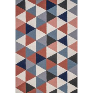 nuLOOM Bianca Triangles Wool Area Rug, 5' x 8', Multi