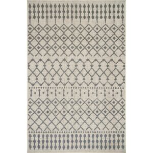 nuLOOM Charter Modern Trellis Indoor/Outdoor Area Rug, 5' x 8', Light Gray