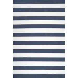 nuLOOM Christa Striped Indoor/Outdoor Area Rug, 5' x 8', Navy