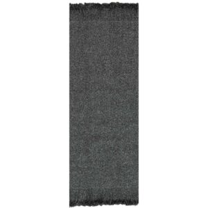 nuLOOM Courtney Braided Indoor/Outdoor Runner Rug, 2' 6" x 8', Charcoal