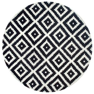 nuLOOM Kellee Contemporary Wool Area Rug, 3' x 5', Black