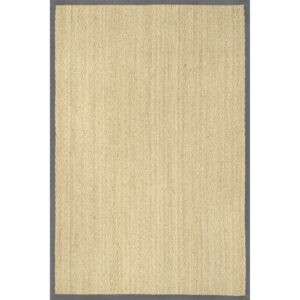 nuLOOM Larnaca Seagrass Herringbone Indoor/Outdoor Area Rug, 5' x 8', Larnaca Dark Grey