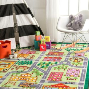 nuLOOM City Neighborhood Kids Area Rug, 5' x 7' 5", Multi