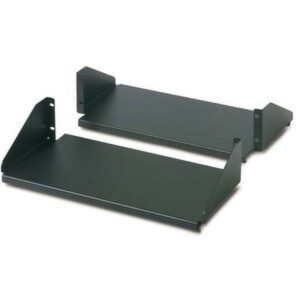 APC Schneider Electric Double Sided Fixed Shelf for 2-Post Rack 250 lbs Black