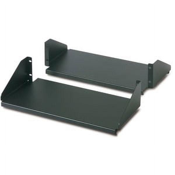 APC Schneider Electric Double Sided Fixed Shelf for 2-Post Rack 250 lbs Black