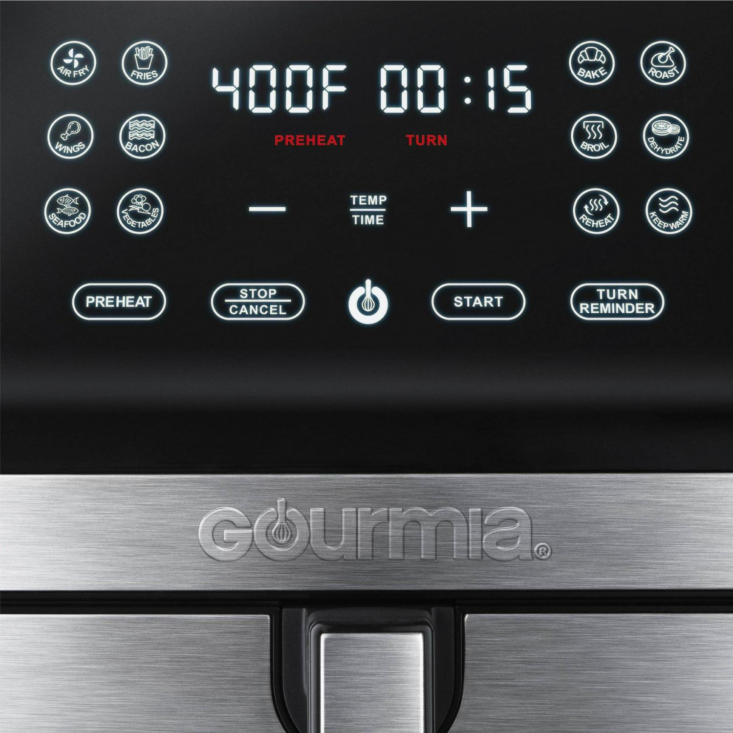 8-Quart Digital Air Fryer, with 12 One-Touch Functions & Guided Cooking - Stainless Steel - Image 4