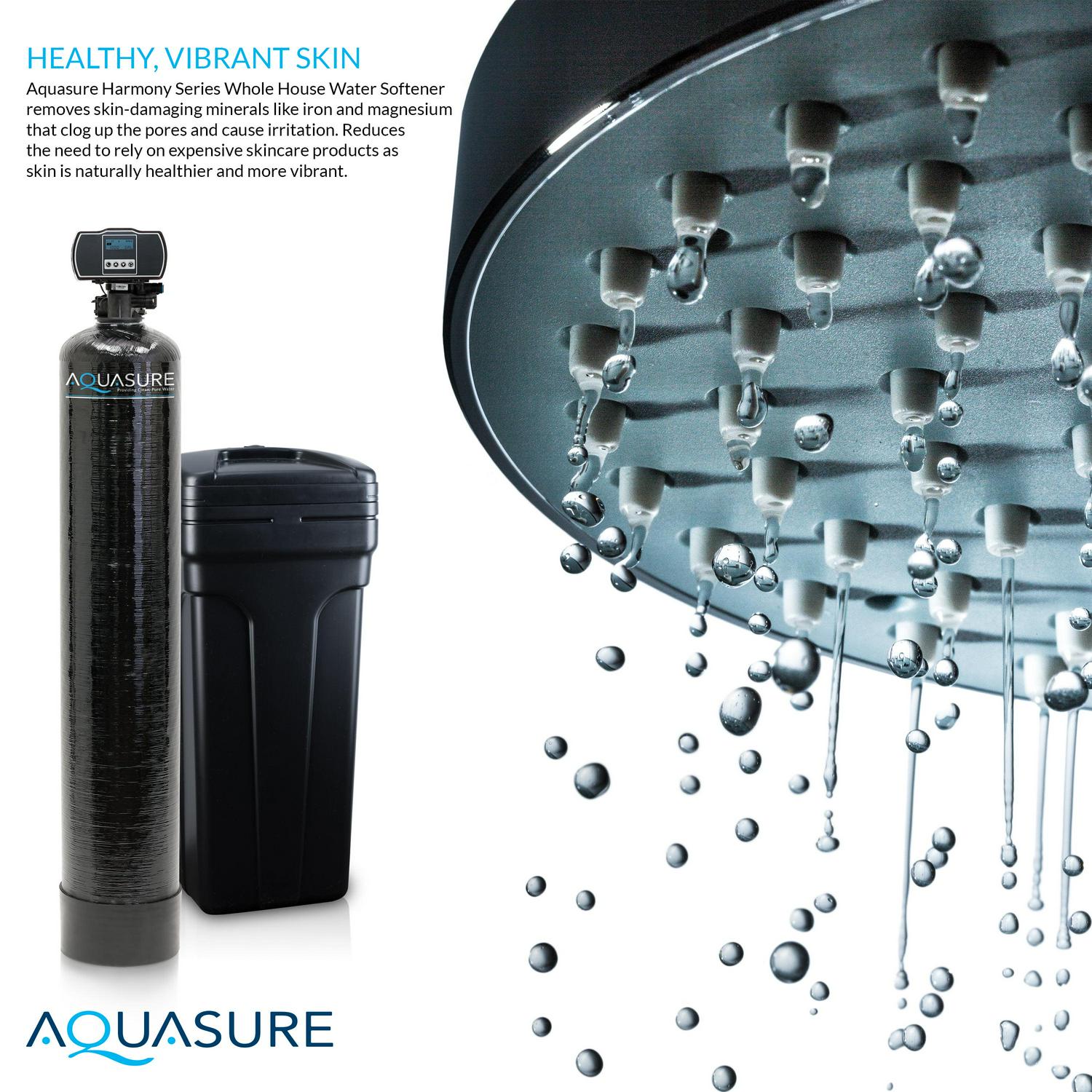 Aquasure Harmony Series 48,000 Grains Whole House Water Softener for 3-4 bathrooms (AS-HS48D) - Image 4