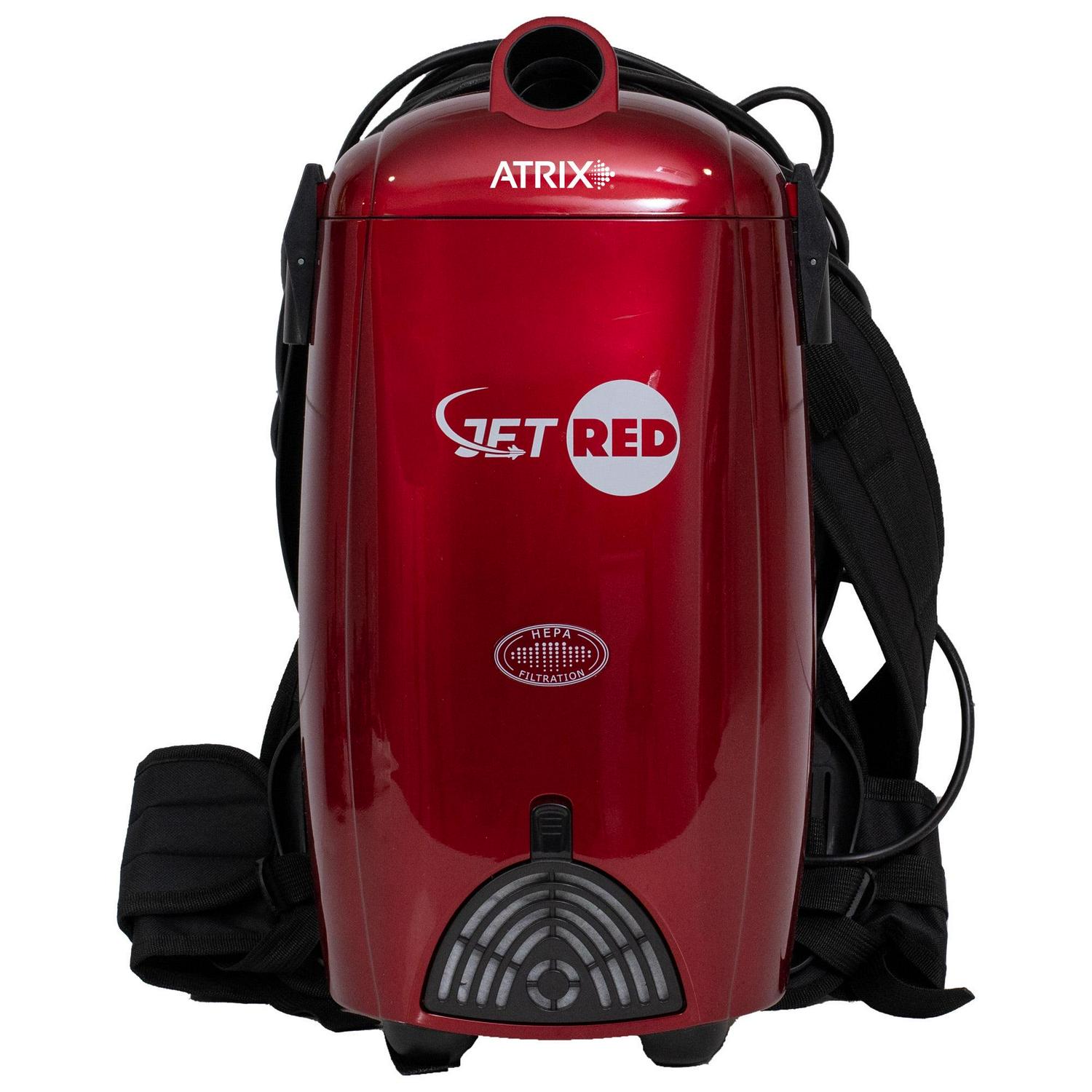 Atrix Jet Red HEPA Backpack Vacuum
