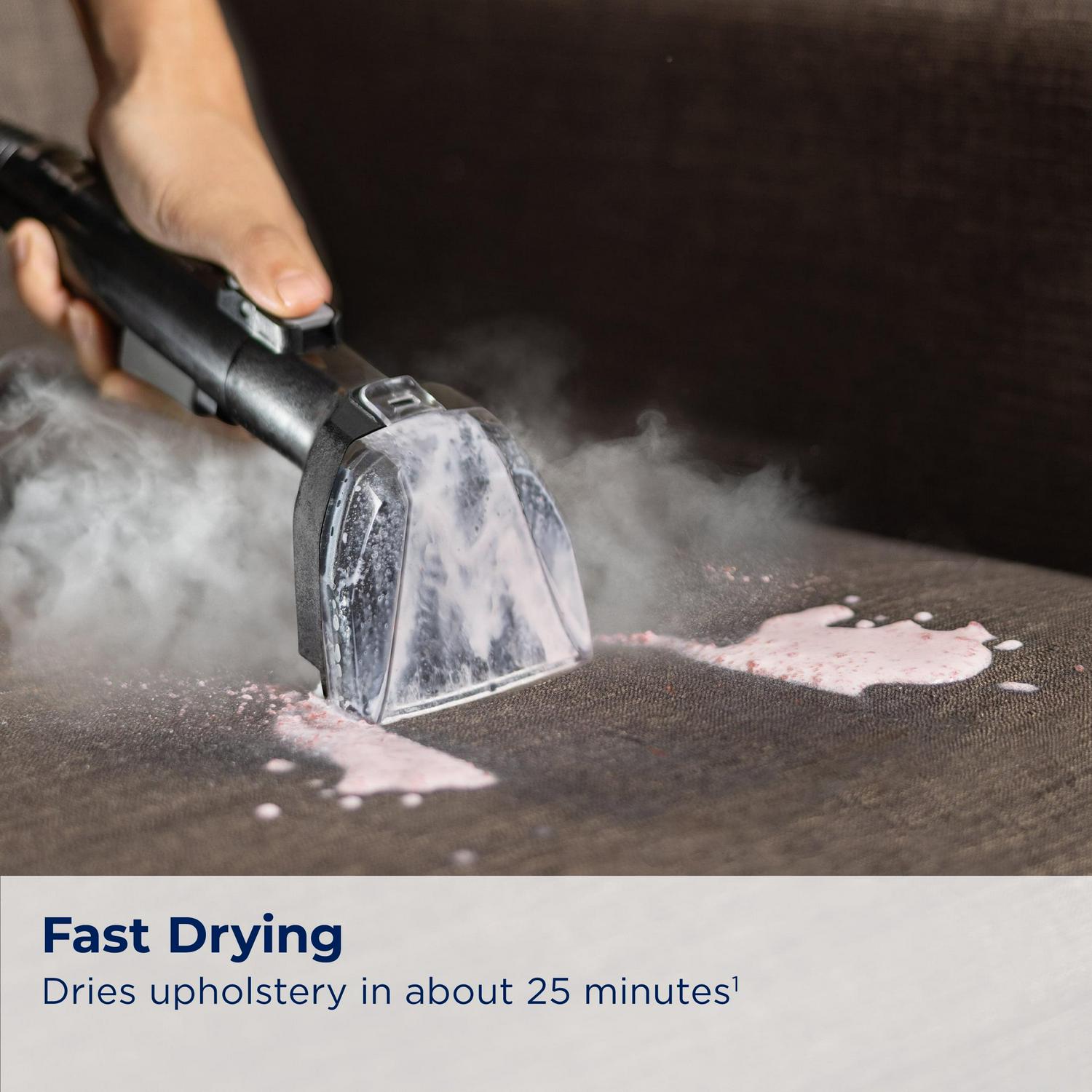 BISSELL Little Green HydroSteam Portable Deep Cleaner, for Carpet , Upholstery, Auto, and Stairs, HydroSteam Technology, 3 Cleaning Modes, Fast Drying, 3532, Black & Copper - Image 5