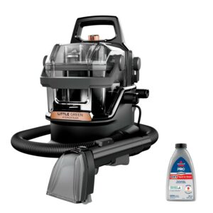 BISSELL Little Green HydroSteam Portable Deep Cleaner, for Carpet , Upholstery, Auto, and Stairs, HydroSteam Technology, 3 Cleaning Modes, Fast Drying, 3532, Black & Copper