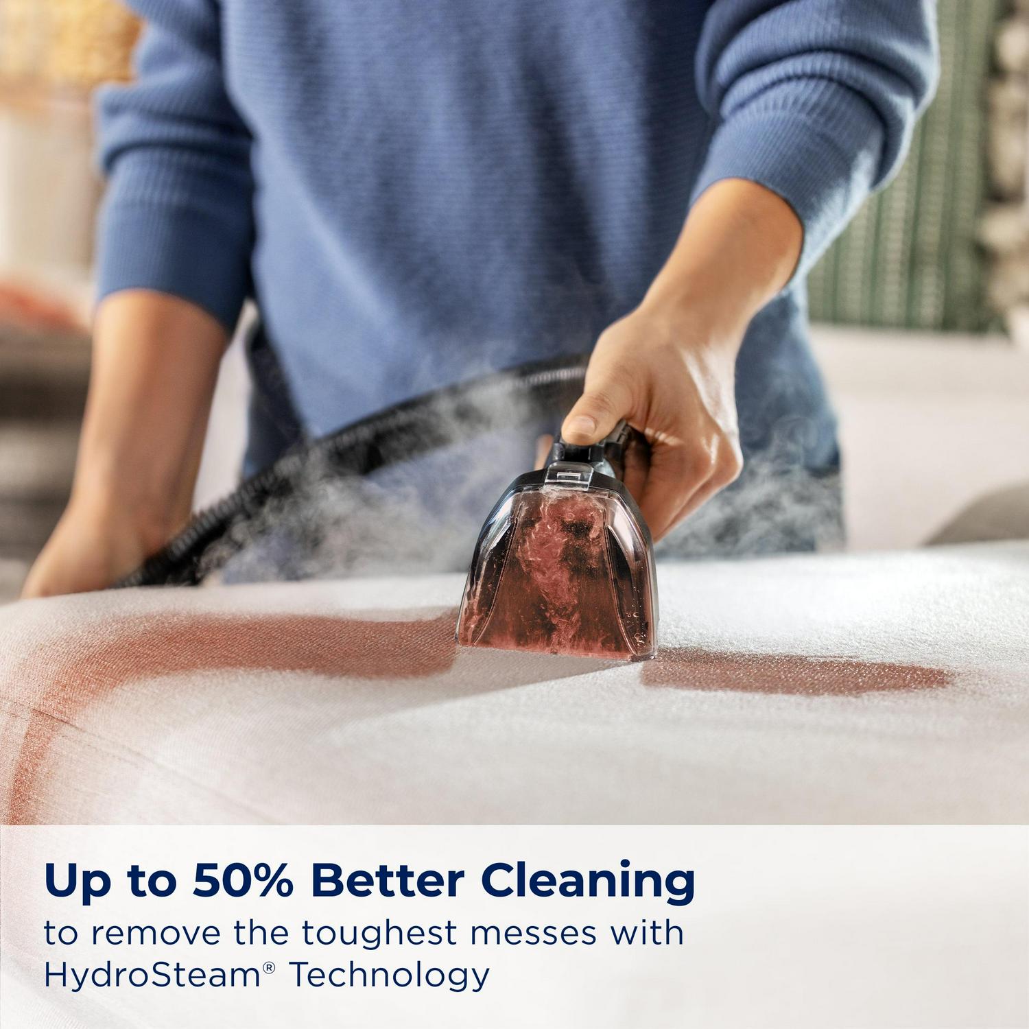 BISSELL Little Green HydroSteam Portable Deep Cleaner, for Carpet , Upholstery, Auto, and Stairs, HydroSteam Technology, 3 Cleaning Modes, Fast Drying, 3532, Black & Copper - Image 3