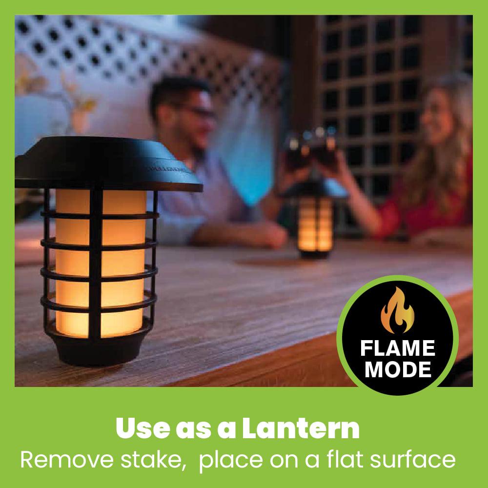 Bell+Howell Smart Solar Pathway Lights, XL Bright White & Flickering Flame Outdoor Lighting, 4 Pack - Image 7