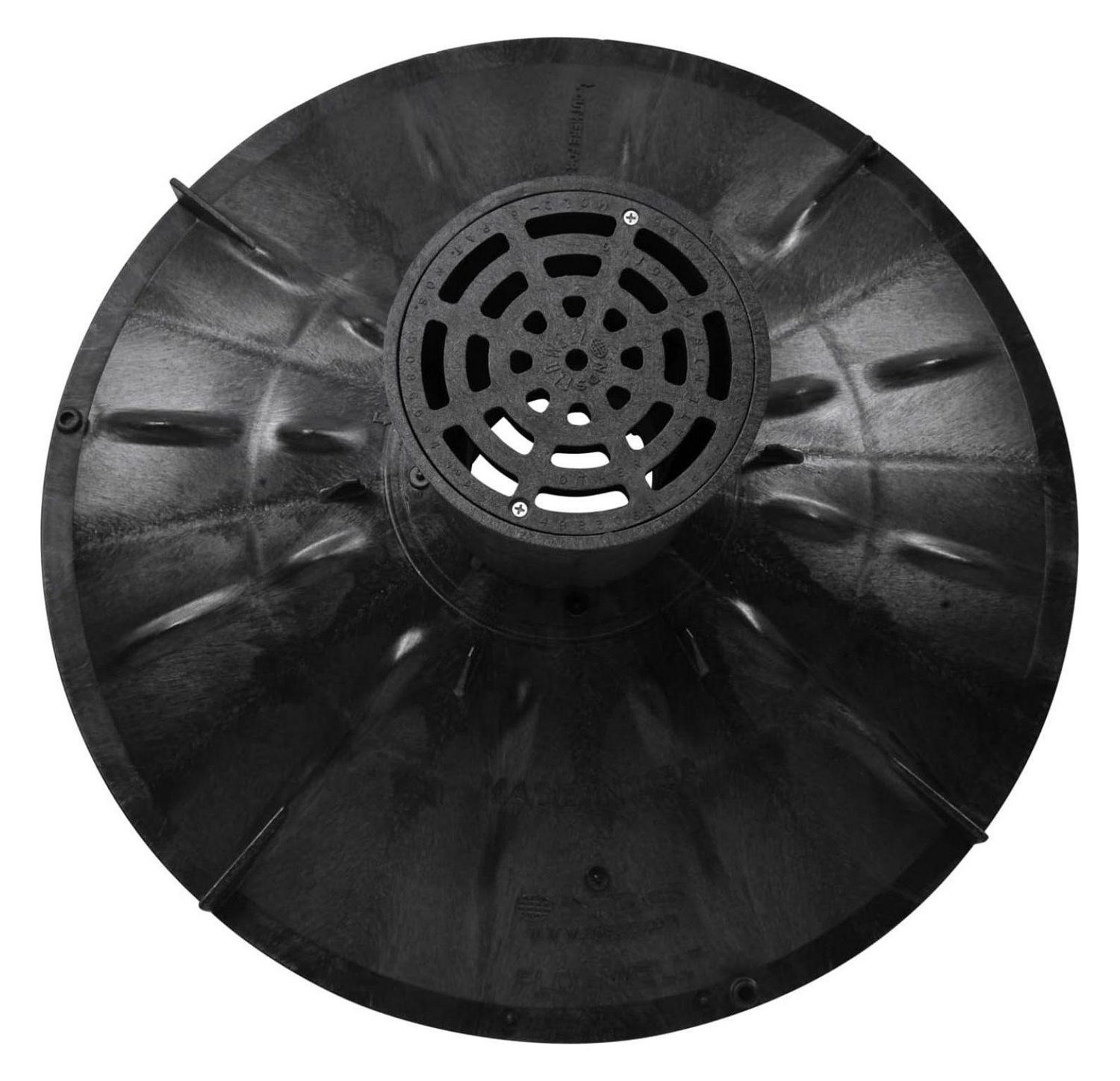 Bomrokson FWAS24 50 Gal. Flo Stormwater Dry Well System Kit with 3 Side Panels & 1 Cover, Ideal for Rainwater Collection, Black - Image 2