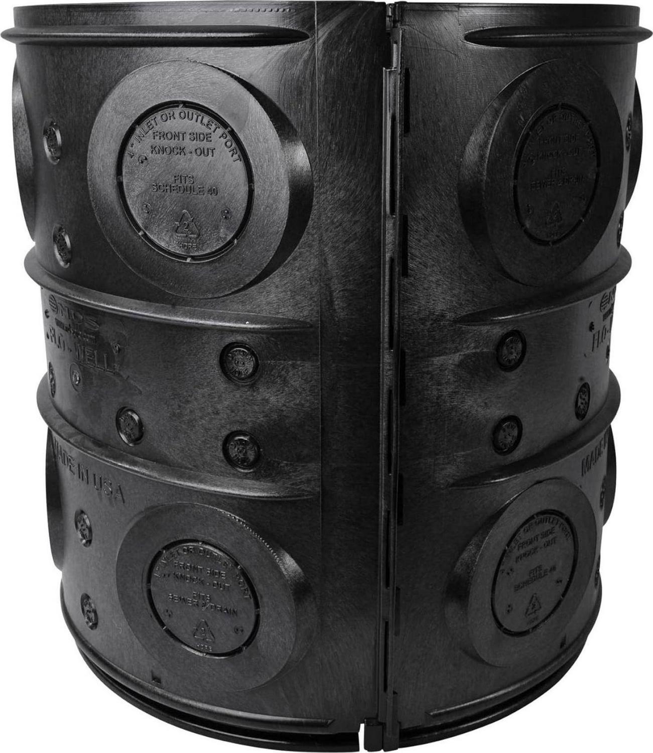 Bomrokson FWAS24 50 Gal. Flo Stormwater Dry Well System Kit with 3 Side Panels & 1 Cover, Ideal for Rainwater Collection, Black - Image 5