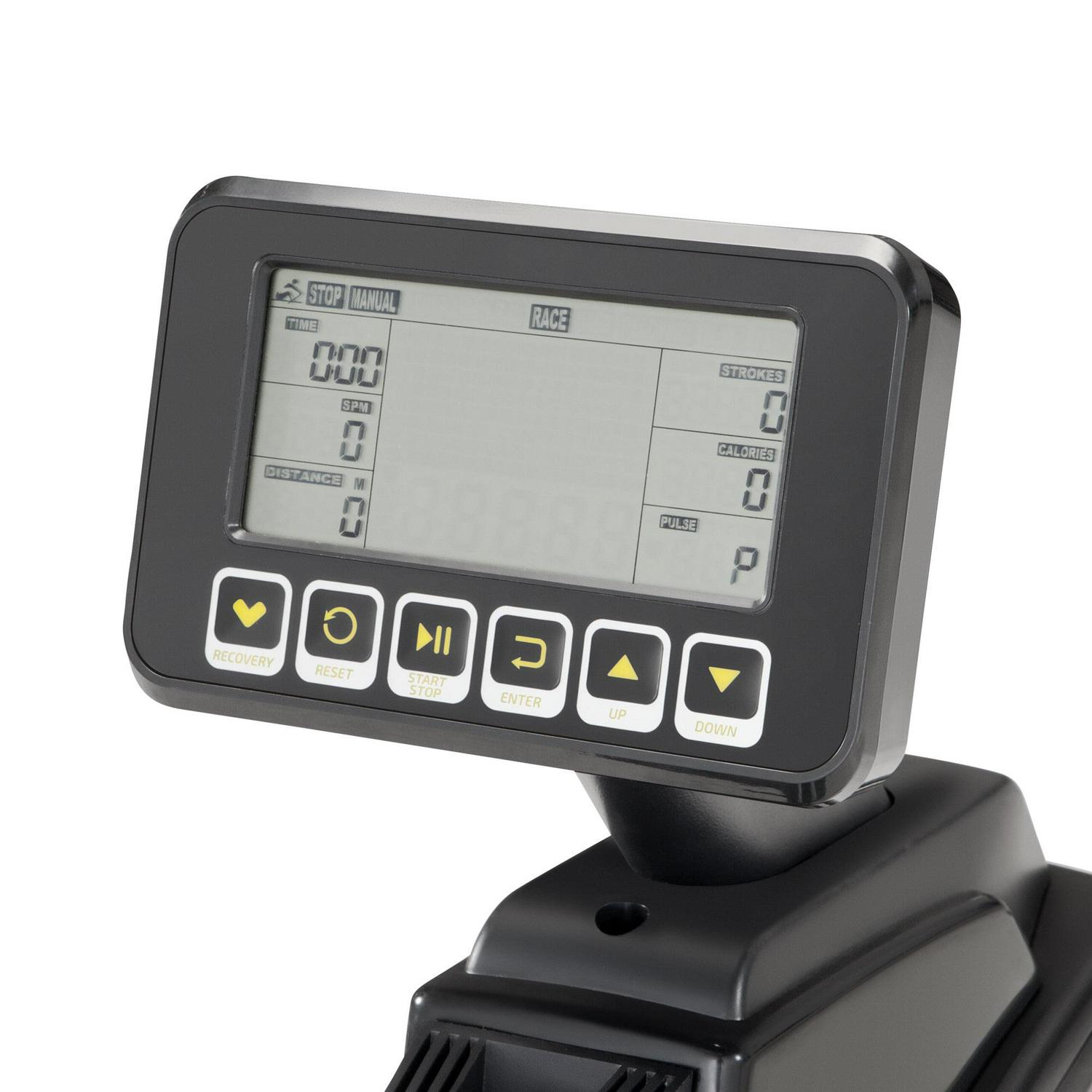 CIRCUIT FITNESS Deluxe Foldable Magnetic Rowing Machine with 8 Resistance Settings/Transport Wheels/LCD Monitor AMZ-986RW - Image 8