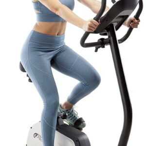 CIRCUIT FITNESS Magnetic Upright Exercise Bike with 15 Workout Presets AMZ-594U